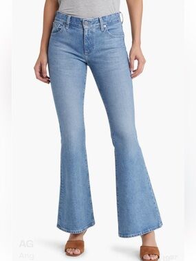 AG Adriano Goldschmied Angeline Light Blue Flare Jeans